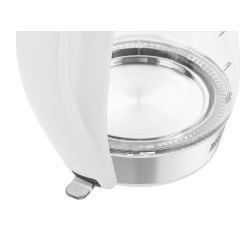 Teesa Czajnik Elektryczny Teesa, Szklany + Inox, 2200 W, Biały, 1,7 L [[