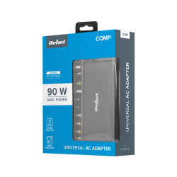 Rebel Zasilacz Uniwersalny Rebel 10 Końcówek 90 W 18,5-20 V Automatyczny [[