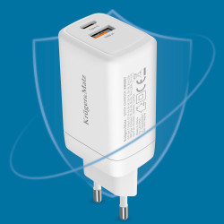 Krüger&Matz Ładowarka Sieciowa Kruger&Matz 65 W Gan Z Funkcją Power Delivery I Quick Charge [[