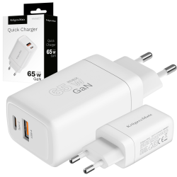 Krüger&Matz Ładowarka Sieciowa Kruger&Matz 65 W Gan Z Funkcją Power Delivery I Quick Charge [[