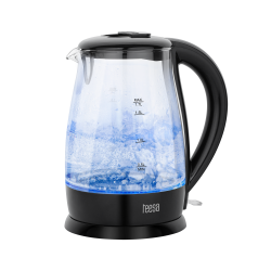 Teesa Czajnik Elektryczny Teesa, Szklany, 2200 W, Czarny, 1,7 L [[