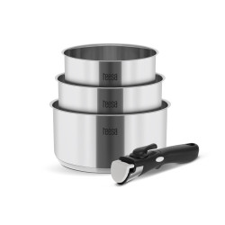 Teesa Zestaw Garnków Z Odłączaną Rączką Teesa Cook Expert Single Hand [[