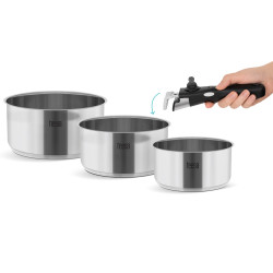 Teesa Zestaw Garnków Z Odłączaną Rączką Teesa Cook Expert Single Hand [[