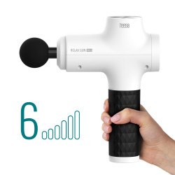 Teesa Pistolet Do Masażu Teesa Relax Gun Mg60, 8 Nakładek, Biały [[