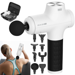 Teesa Pistolet Do Masażu Teesa Relax Gun Mg60, 8 Nakładek, Biały [[