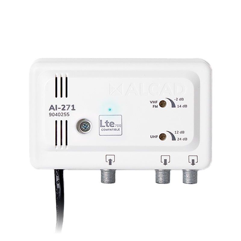 Alcad Wzmacniacz Antenowy Wewnętrzny 2 Wyjścia Lte700 Ai-271 Alcad [[