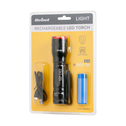 Rebel Akumulatorowa Latarka Ręczna  Rebel- 800Lm [[