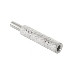 Gniazdo Jack 6,3 Mm Stereo, Metalowy, Niklowany [[