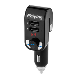 Peiying Transmiter Samochodowy Z Funkcją Bluetooth (2 Gniazda Usb) [[