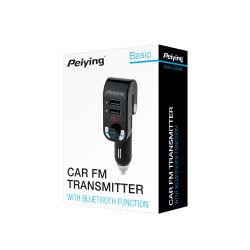 Peiying Transmiter Samochodowy Z Funkcją Bluetooth (2 Gniazda Usb) [[