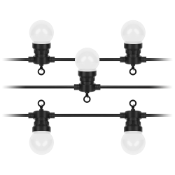 Rebel Lampki Zewnętrzne Rebel, Ciepłe Białe- Kule (Girlanda), 230V [[