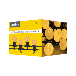 Rebel Lampki Zewnętrzne Rebel, Ciepłe Białe- Kule (Girlanda), 230V [[