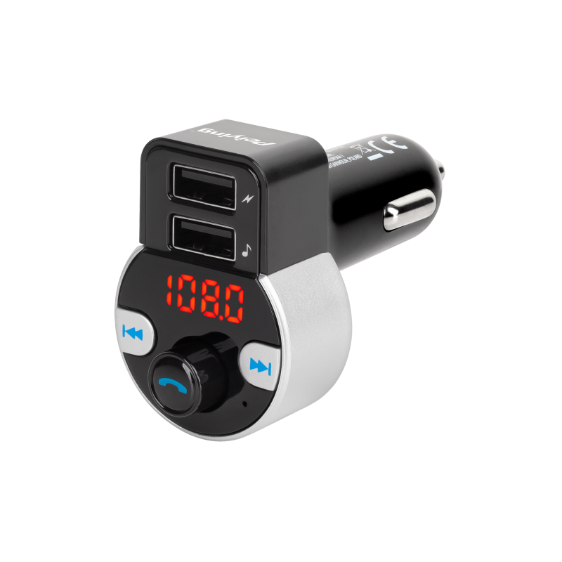 Peiying Transmiter Samochodowy Z Funkcją  Bluetooth (2 Gniazda Usb) [[